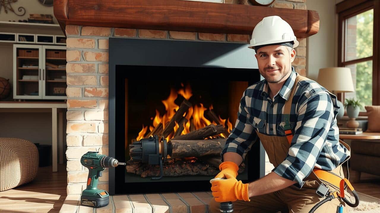 Can I install gas fireplace logs myself?