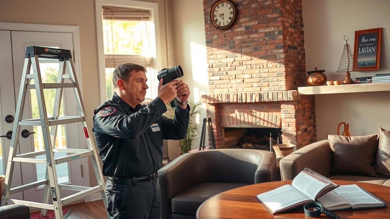 How do you find a leak in a chimney?