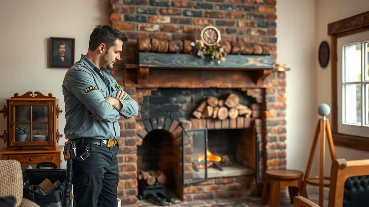 How to fix a damaged fireplace?